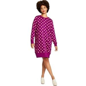 Victor Glemaud X Target Long Sleeve Polka Dot Sweater Dress